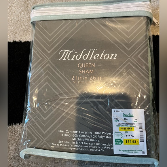 Middleton Pillow Sham-2 Pack NWT - Picture 2 of 4